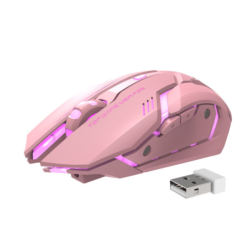 Souris Gaming Sans Fil Silencieuse T1 – Recharge Sans Fil & Confort Ergonomique