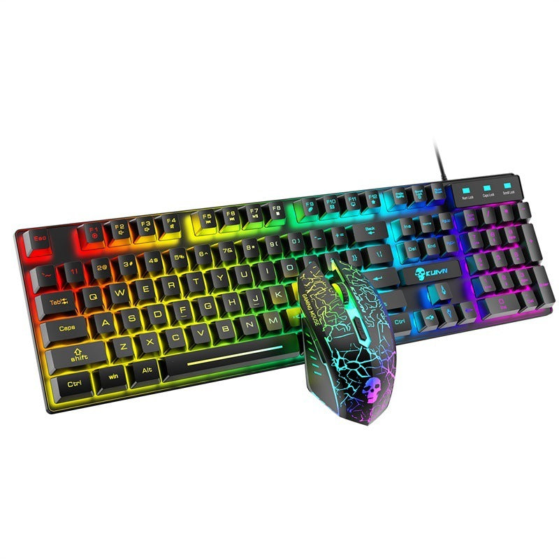 Kuiying T6RGB – Set Clavier et Souris Gaming RGB avec Tapis