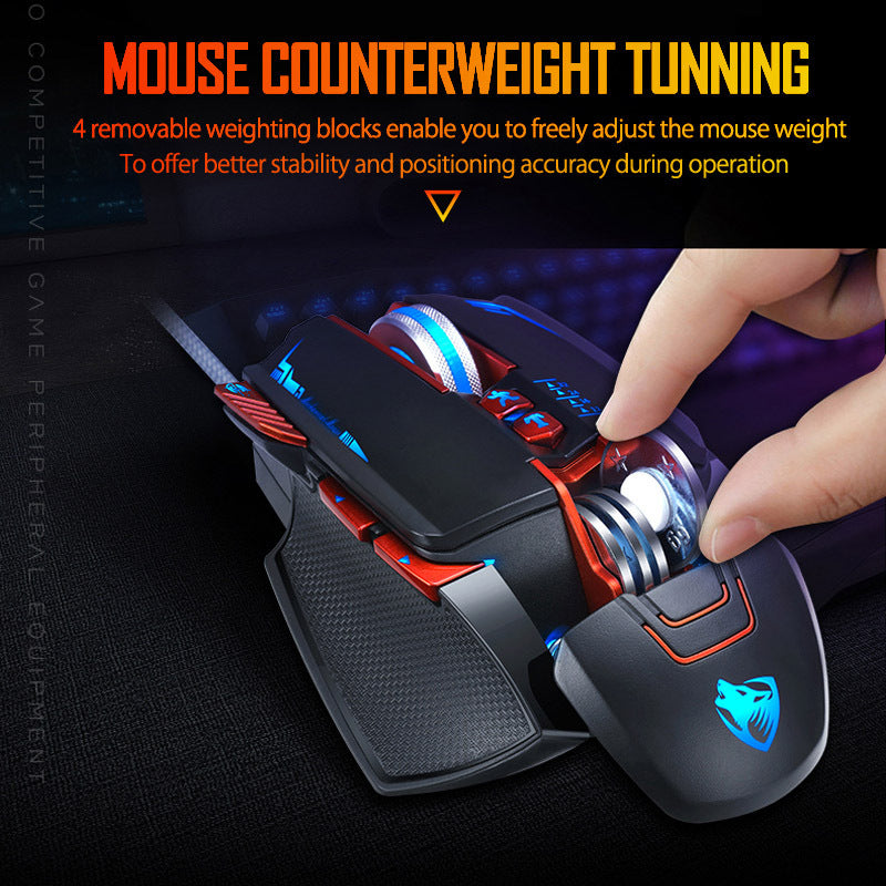 Souris Gaming Thunder Wolf V9 – Précision, Vitesse et Confort pour Joueurs Exigeants