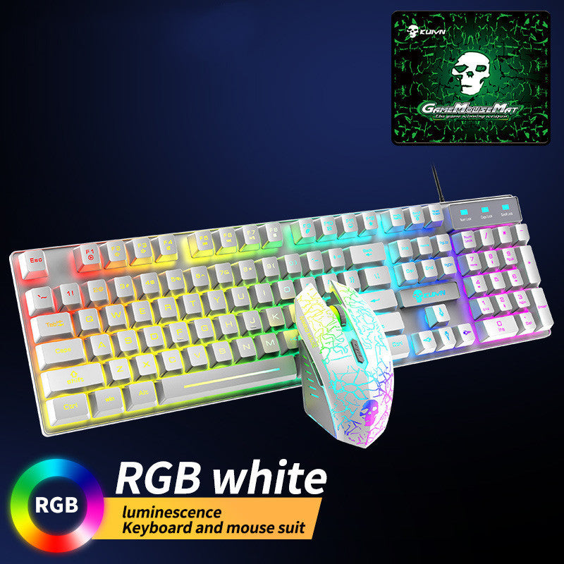 Kuiying T6RGB – Set Clavier et Souris Gaming RGB avec Tapis