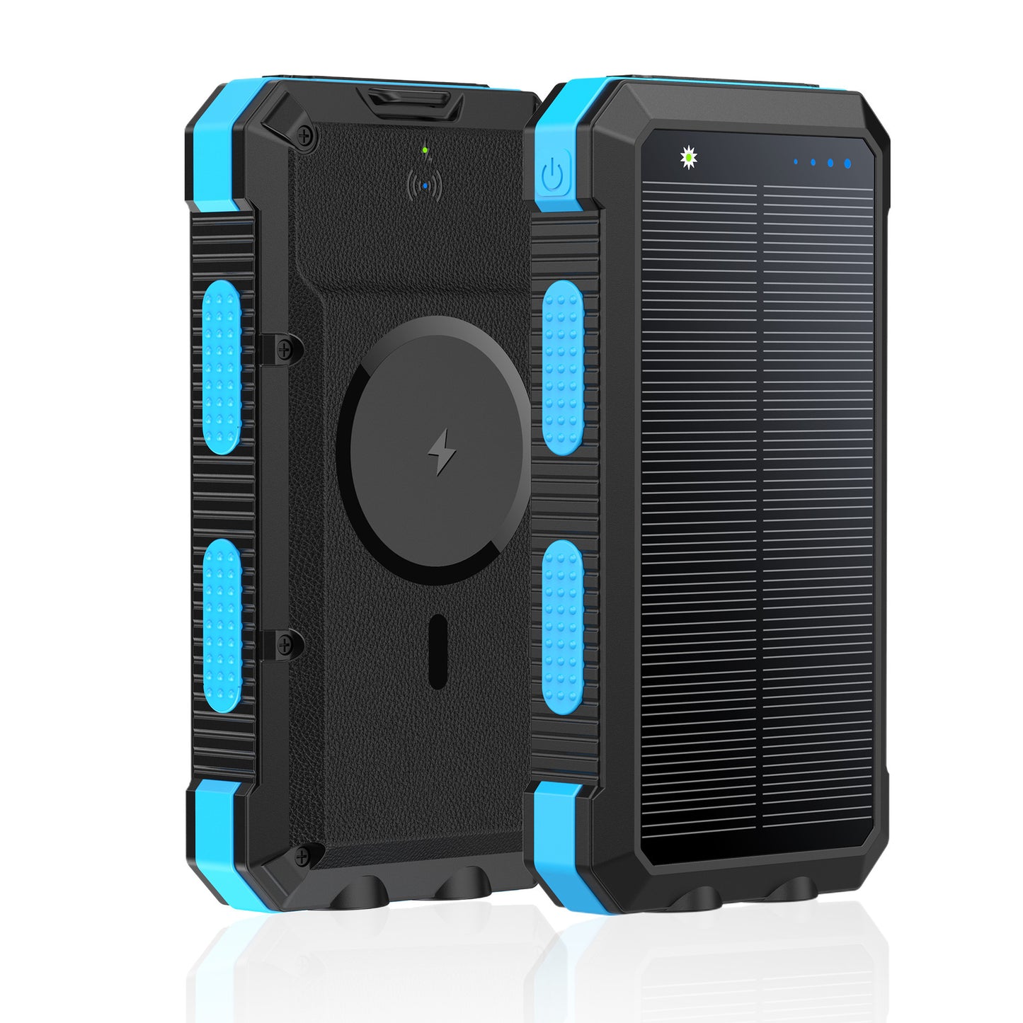 Batterie Externe Solaire Magnétique 20 000 mAh – Charge Rapide & Sans Fil Étanche