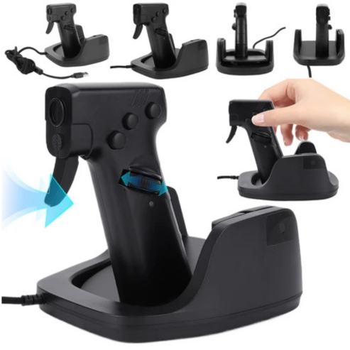 Mouse de gaming OrionTime L24, stil pistol, prindere verticală, periferic cu fir pentru FPS, accesorii personalizate pentru jucători de PC