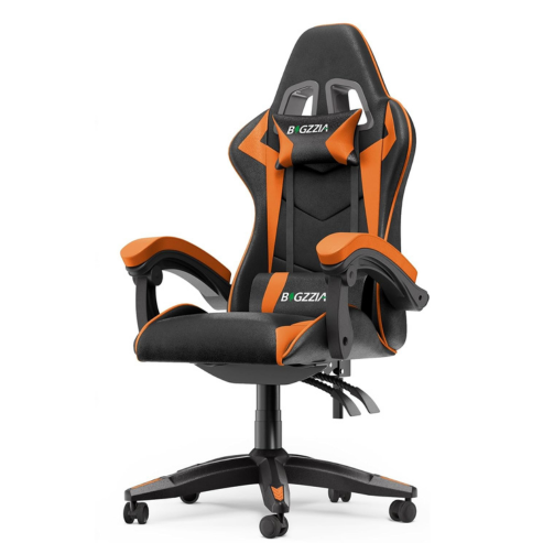 Scaun de gaming ergonomic Dowinx, scaun de birou rabatabil din piele PU, cu suport lombar energetic pentru computerul E-sports