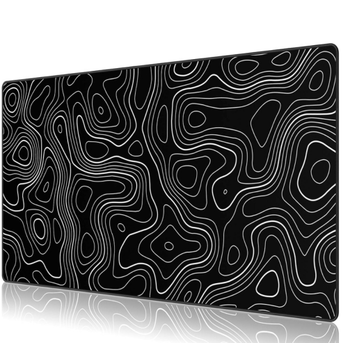 Pad de mouse pentru gaming din cauciuc, suprafață extinsă pentru tastatură și laptop, bază antiderapantă, pentru gaming sau birou