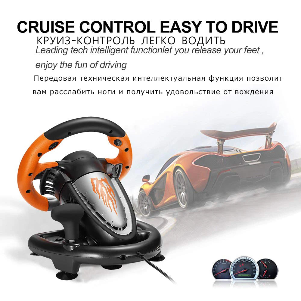 Volant de Course PXN V3 Pro avec Pédales et Shifter – Compatible PC, PS4, Xbox, Switch