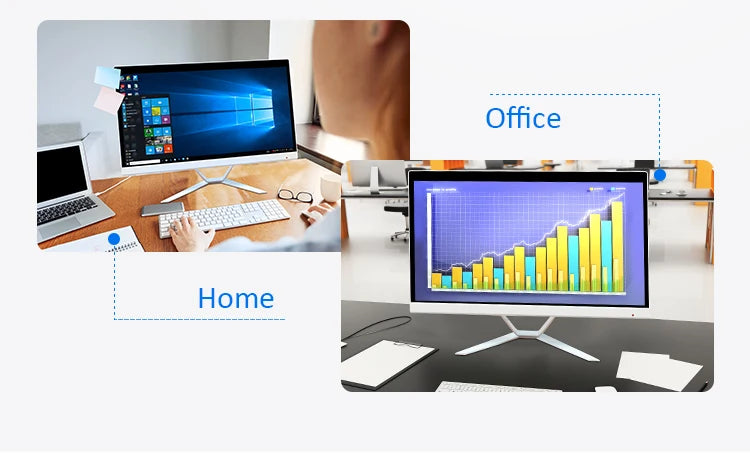 AIO PC Tout-en-Un 22 Pouces AOTESIER - La Performance dans un Design Élégant