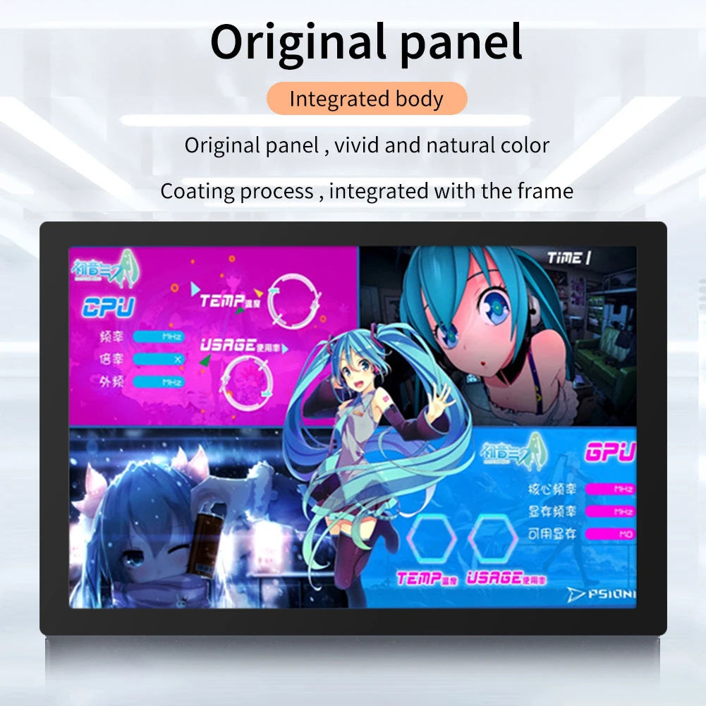 3.5 Inch IPS Computer Monitor For Chassis Temperature Fan Speed Monitoring LCD Screen CPU GPU RAM HDD USB Display Freely AIDA64