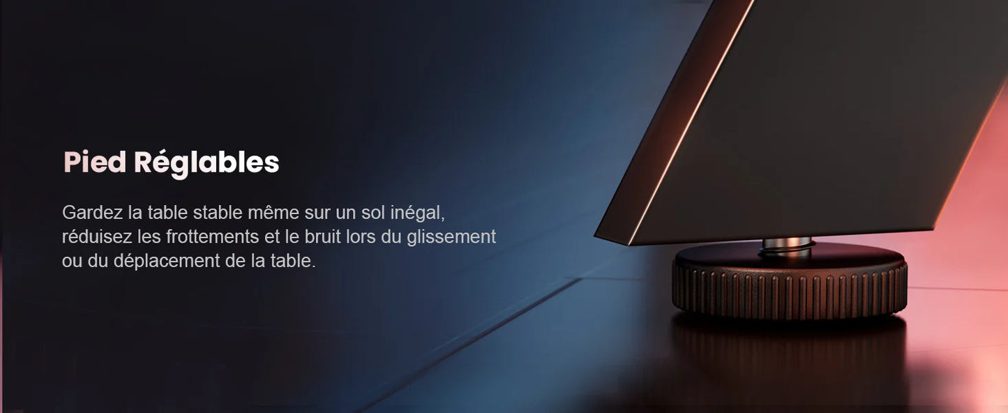 HLFURNIEU 120 x 60 cm Bureau Gaming, Bureau Gamer Informatique Ergonomique, Table Gaming en Fibre de Carbone, Gamer Desk avec Po
