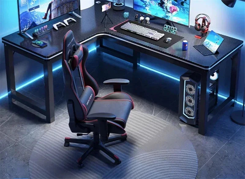 Home Office Furniture Desktop E-sports Table European Double Corner Computer Desks Bedroom Workbench Internet Cafe Gaming Desk