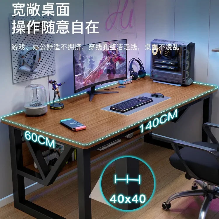 AOLIVIYA E-sports Table Home Desktop E-sports Table and Chairs Simple Computer Table Workbench Bedroom Desk Study Desk