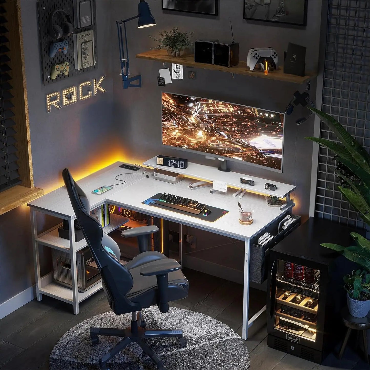Bureau d'Angle ODK Réversible - L'Espace de Travail Complet et Organisé