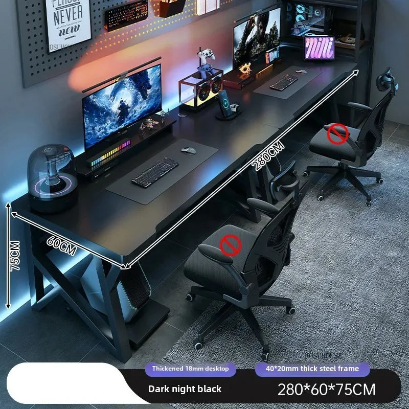Modern Double Computer Desks Home Desktop E-sports Gaming Table Bedroom Simple Desk Student Study Tables Office Furniture EE