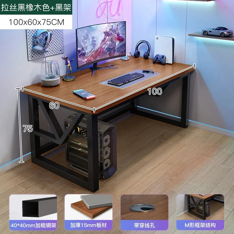 AOLIVIYA E-sports Table Home Desktop E-sports Table and Chairs Simple Computer Table Workbench Bedroom Desk Study Desk