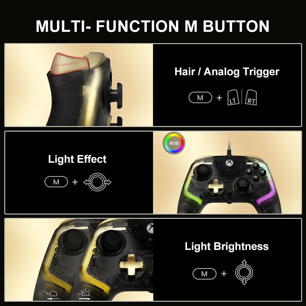 GameSir Kaleid Flux Kaleid Xbox Wired Controller with Hall Effect Sticks Analog Triggers for Xbox Series S Series X Xbox One PC