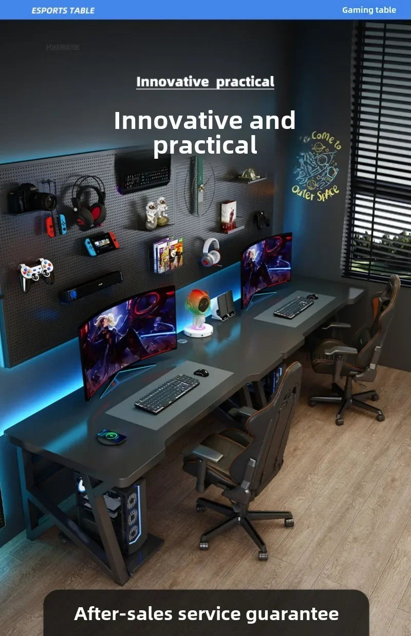 Modern Double Computer Desks Home Desktop E-sports Gaming Table Bedroom Simple Desk Student Study Tables Office Furniture EE
