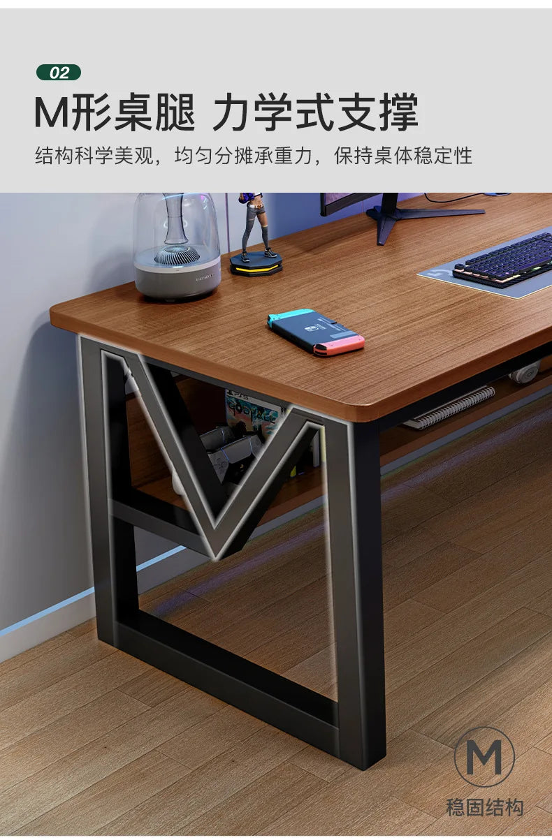 AOLIVIYA E-sports Table Home Desktop E-sports Table and Chairs Simple Computer Table Workbench Bedroom Desk Study Desk