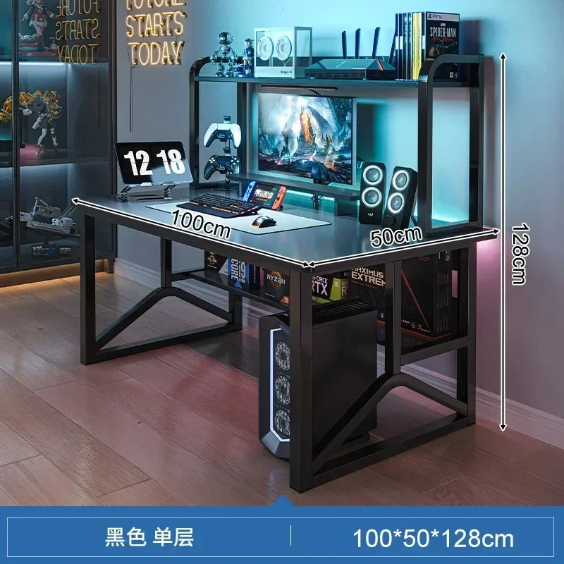 FGHGF Computer Desk and Integrated Library - The Complete Pack for your Workspace