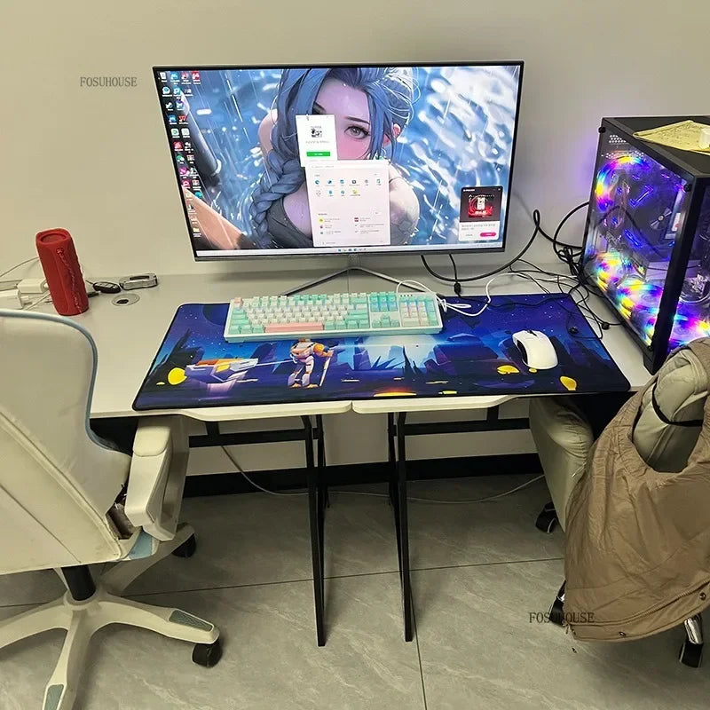 Modern Double Computer Desks Home Desktop E-sports Gaming Table Bedroom Simple Desk Student Study Tables Office Furniture EE