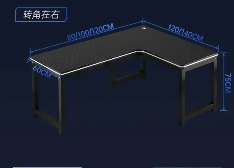 Home Office Furniture Desktop E-sports Table European Double Corner Computer Desks Bedroom Workbench Internet Cafe Gaming Desk