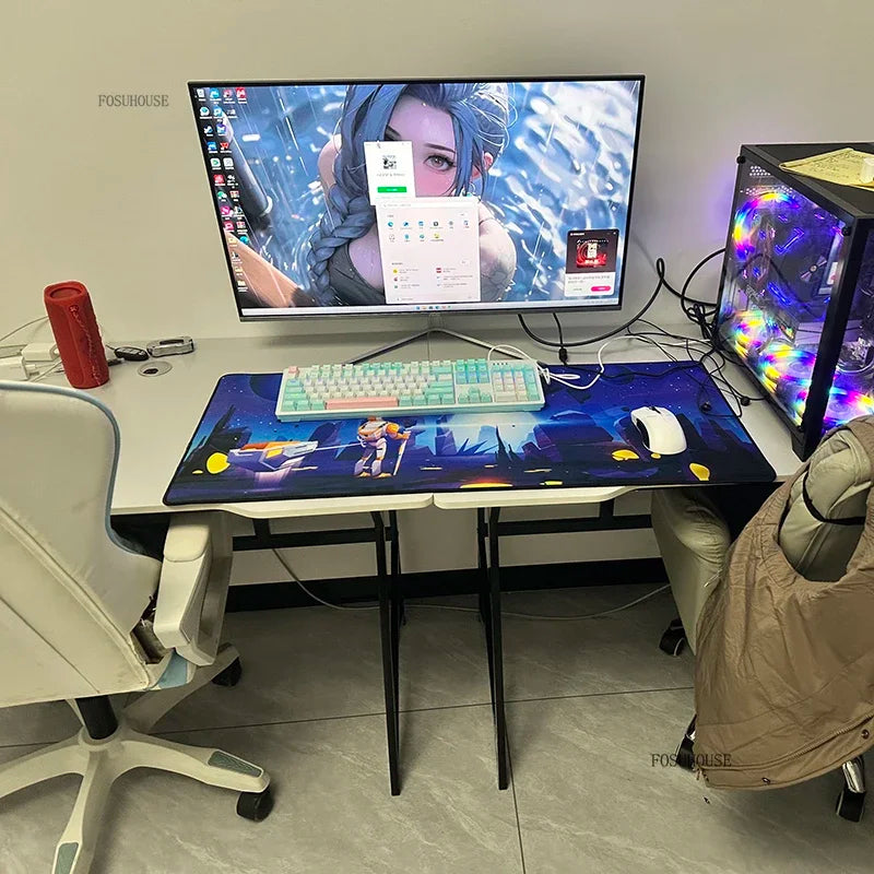 Modern Double Computer Desks Home Desktop E-sports Gaming Table Bedroom Simple Desk Student Study Tables Office Furniture EE