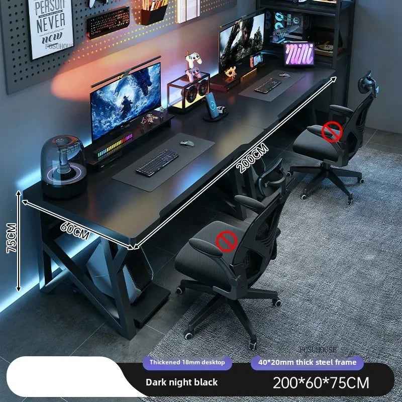 Modern Double Computer Desks Home Desktop E-sports Gaming Table Bedroom Simple Desk Student Study Tables Office Furniture EE
