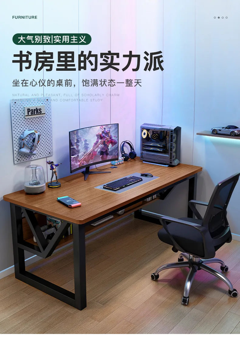 AOLIVIYA E-sports Table Home Desktop E-sports Table and Chairs Simple Computer Table Workbench Bedroom Desk Study Desk