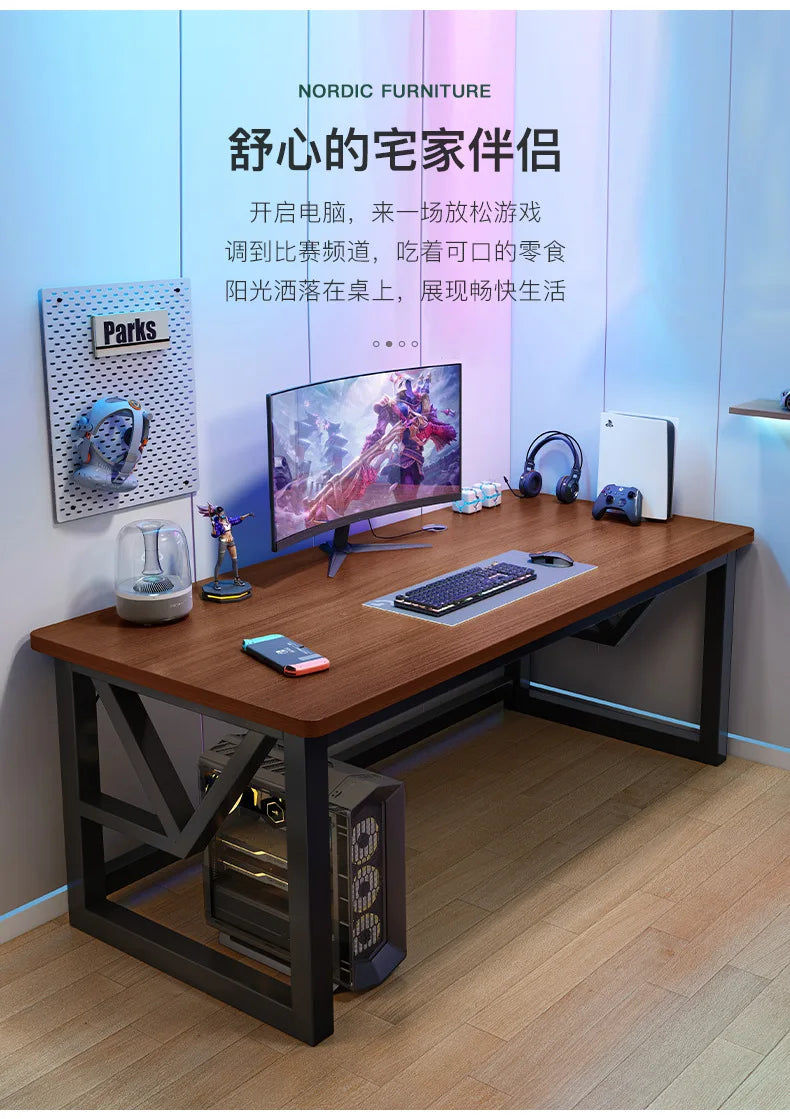 AOLIVIYA E-sports Table Home Desktop E-sports Table and Chairs Simple Computer Table Workbench Bedroom Desk Study Desk
