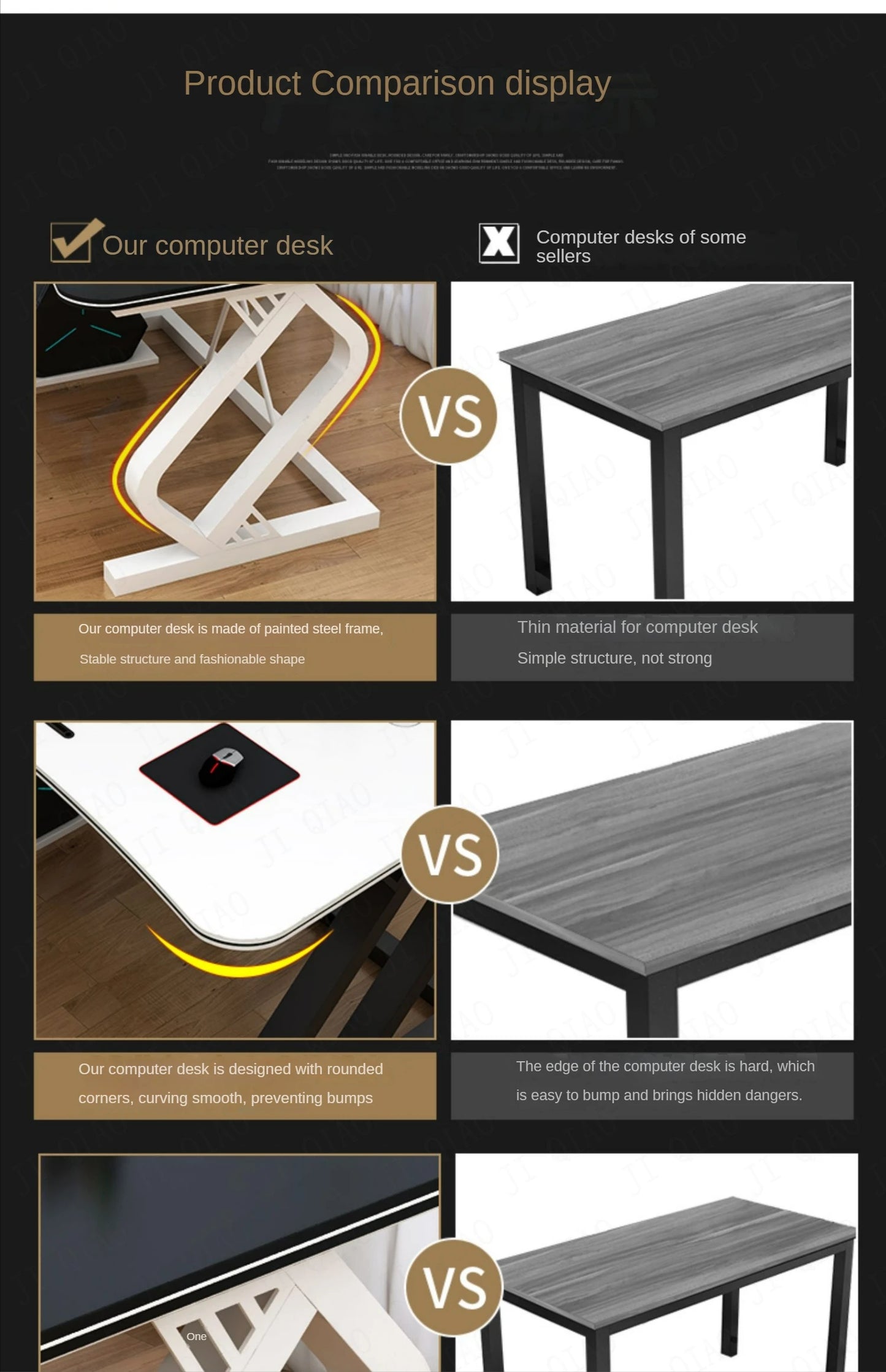 Simplified Computer and Work Desk - The Ideal Daily Office