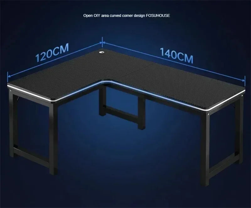 Home Office Furniture Desktop E-sports Table European Double Corner Computer Desks Bedroom Workbench Internet Cafe Gaming Desk