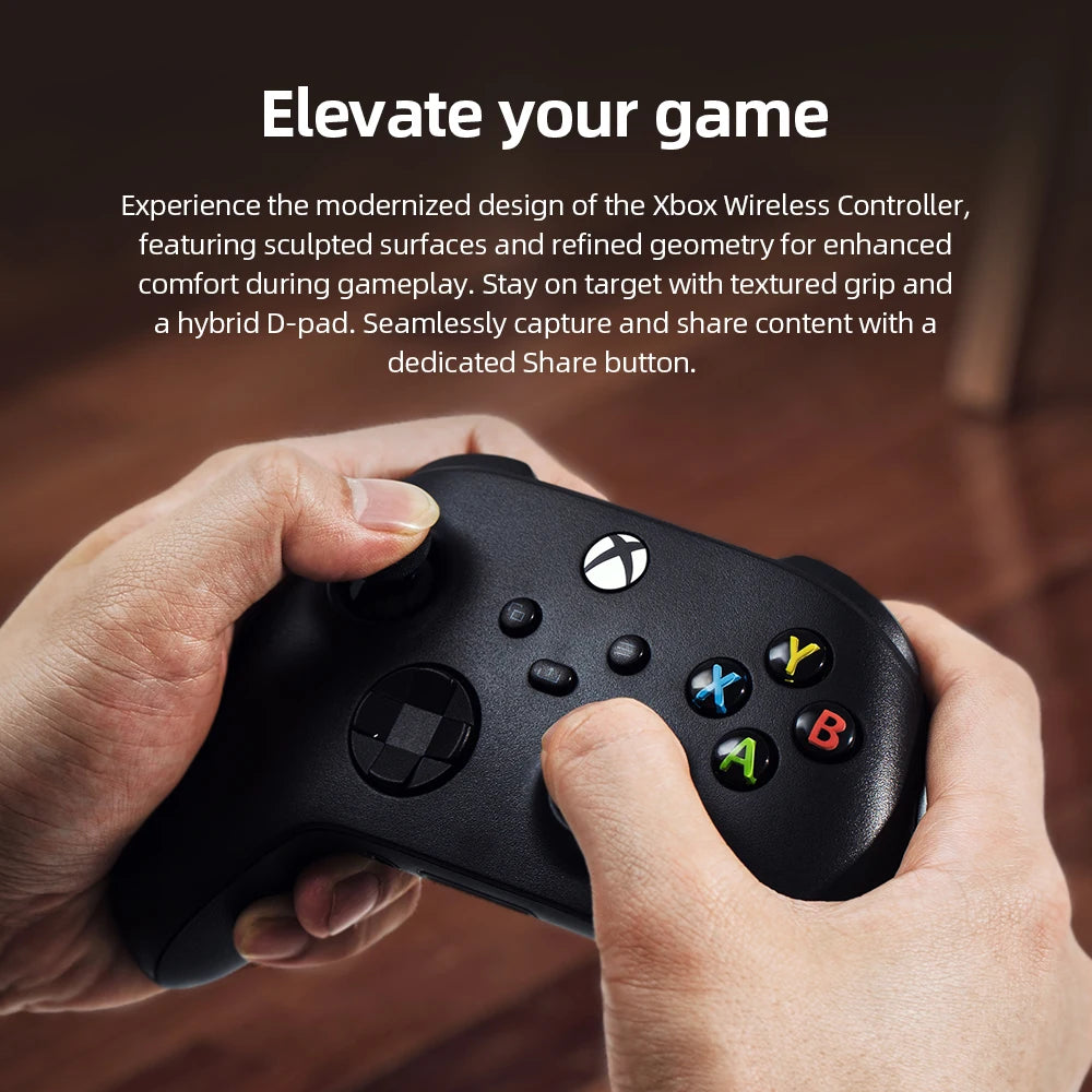 Microsoft Xbox Core Wireless Controller Carbon Electric Volt White Black for Xbox Series X Xbox Series S Xbox One Controller