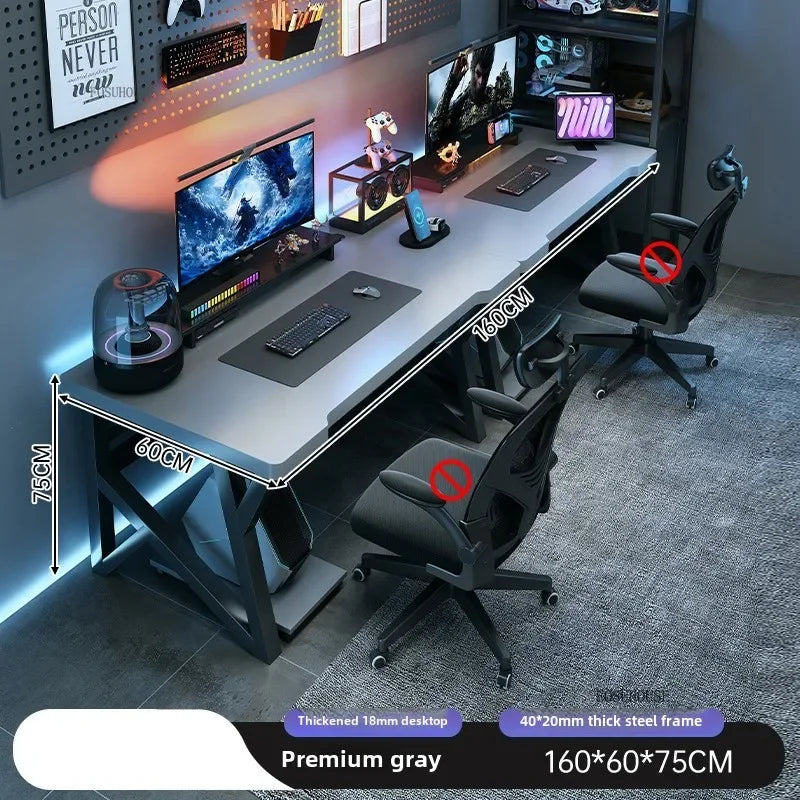 Modern Double Computer Desks Home Desktop E-sports Gaming Table Bedroom Simple Desk Student Study Tables Office Furniture EE