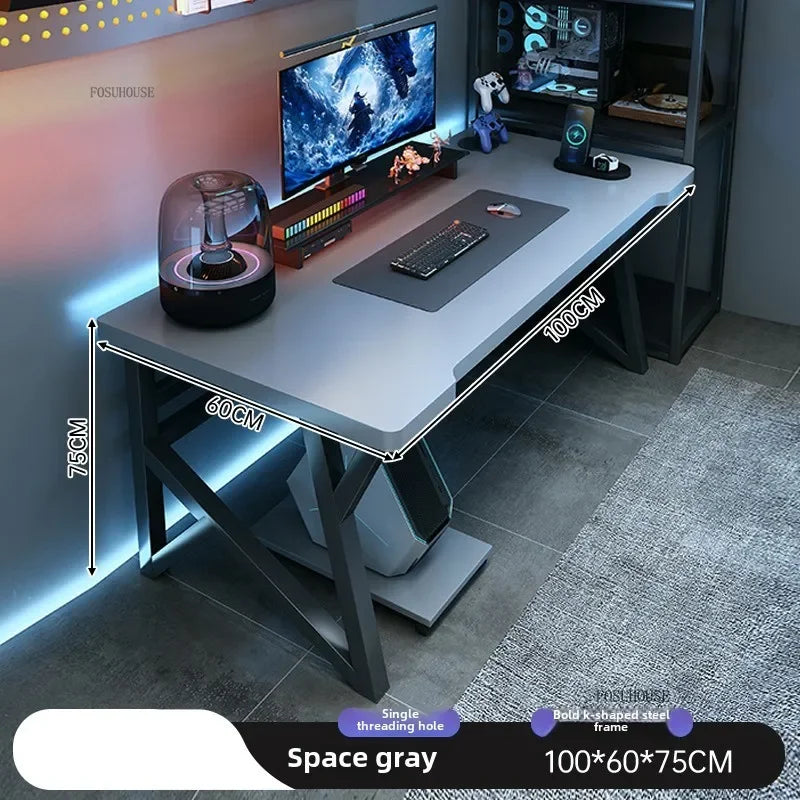 Modern Double Computer Desks Home Desktop E-sports Gaming Table Bedroom Simple Desk Student Study Tables Office Furniture EE