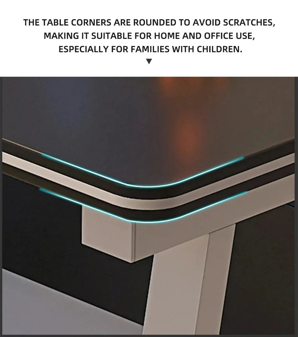 AOLIVIYA 80/100cm Desktop Computer Table Bedroom Simple E-sports Table Refueling Study Black Gaming Desk 39.37inch