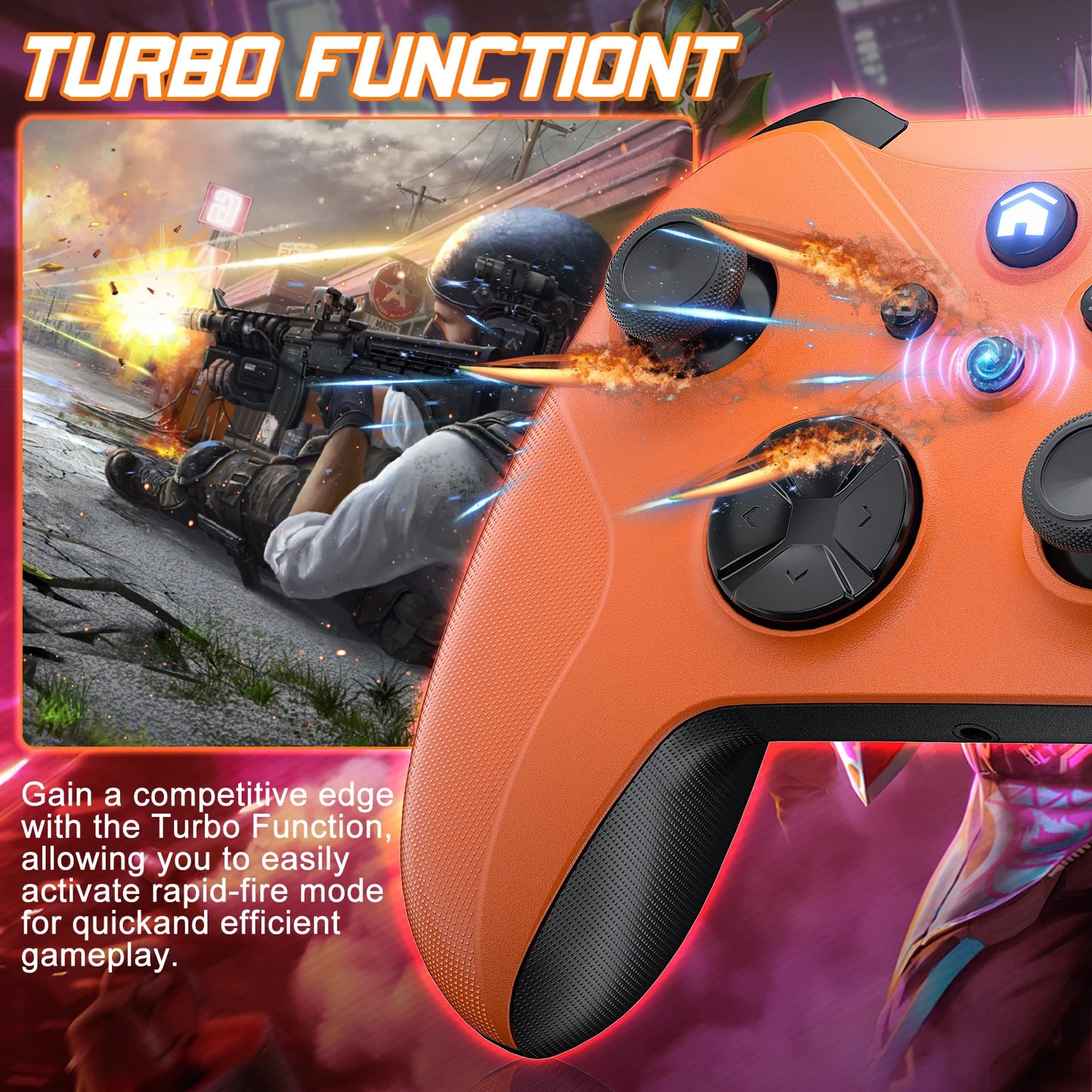 Wifi Wireless Gamepad for Xbox One Series X/s Pc Gaming Controller with 6-Axis Gyro Sensor Dual Vibration Hall Effect Joystick