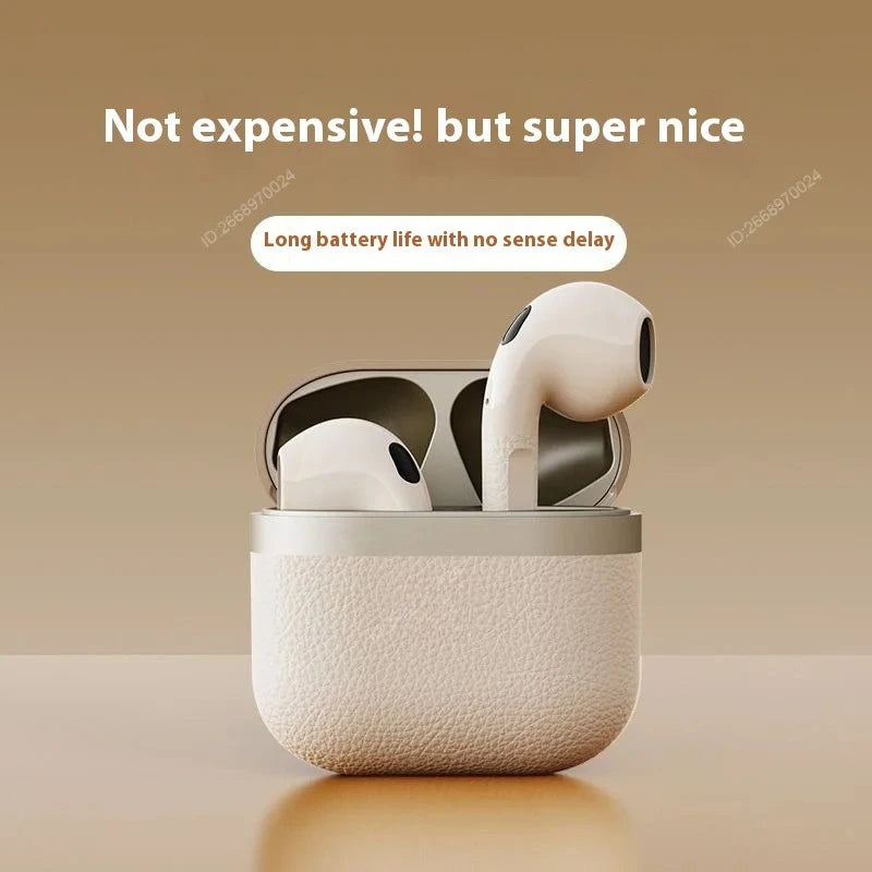 Semi-in-Ear Headphones True Wireless Bluetooth 5.4 Earphones TWS Bluetooth Earbuds with 32H Battery Life for Phone Pad