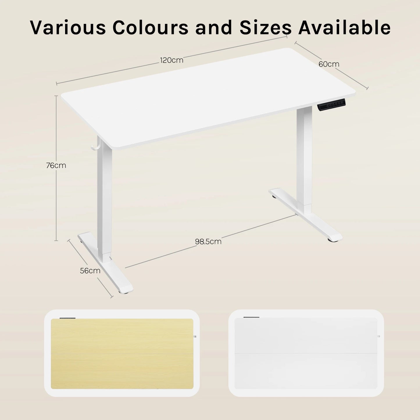 WOLTU Electric Standing Computer Desk Height Adjustable Ergonomic Work Table with USB Charging Port with Memory Control