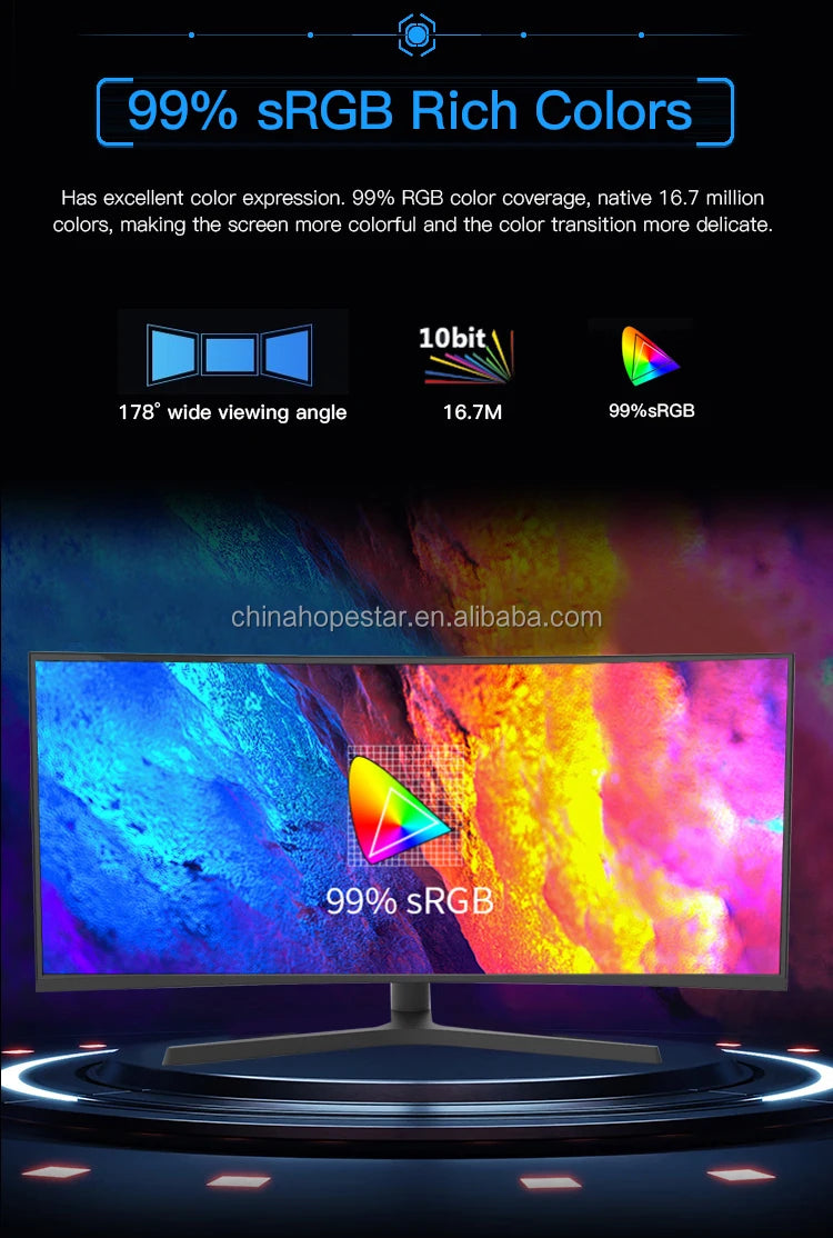 TJXL-Pretty Design Anti Blue Light 38.5inch Curved Screen Gaming 16:9 38 Inch Curve Gaming Monitor