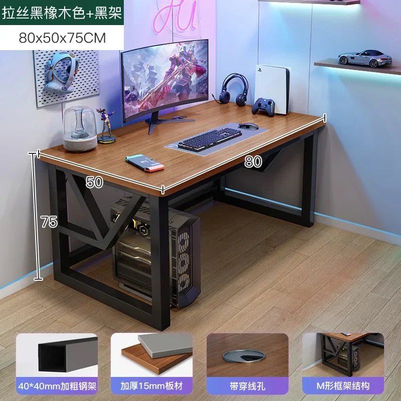 AOLIVIYA E-sports Table Home Desktop E-sports Table and Chairs Simple Computer Table Workbench Bedroom Desk Study Desk