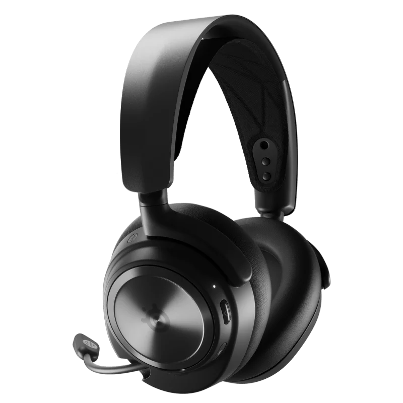 SteelSeries Arctis Nova Pro Wireless Multi-System Gaming Headset Active Noise Cancellation Mic PC, PS5/PS4, Switch, Mobile ,Xbox