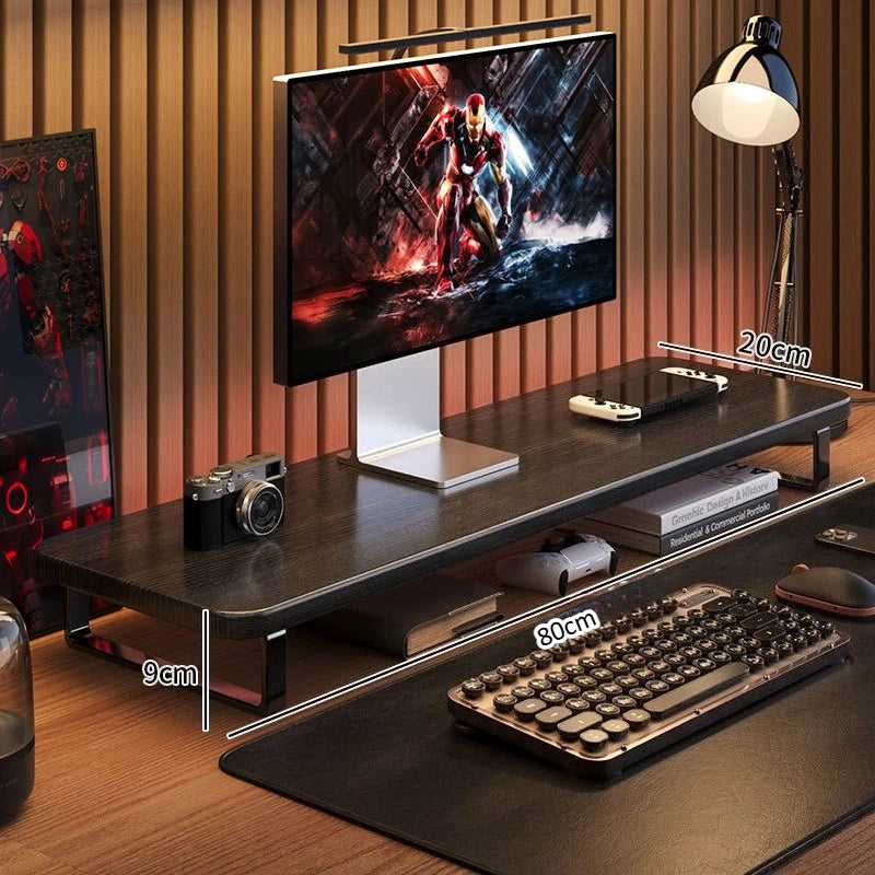 Small Monitor Desktop Height Stand E-sports Room Office Laptop Keyboard Stand Storage Shelf Board