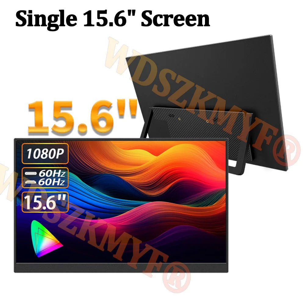 Écran Portable Double 15,6" FHD – Moniteur Empilable pour Windows, Mac, Consoles & Plus