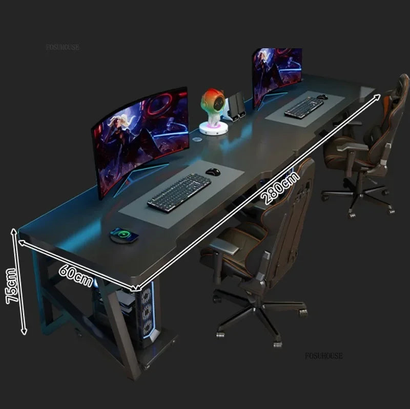 Modern Double Computer Desks Home Desktop E-sports Gaming Table Bedroom Simple Desk Student Study Tables Office Furniture EE
