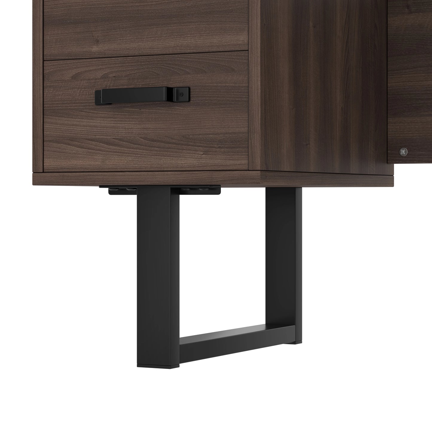Modern Desk 135×54 cm with Silent Drawers – High-End MDF & Steel
