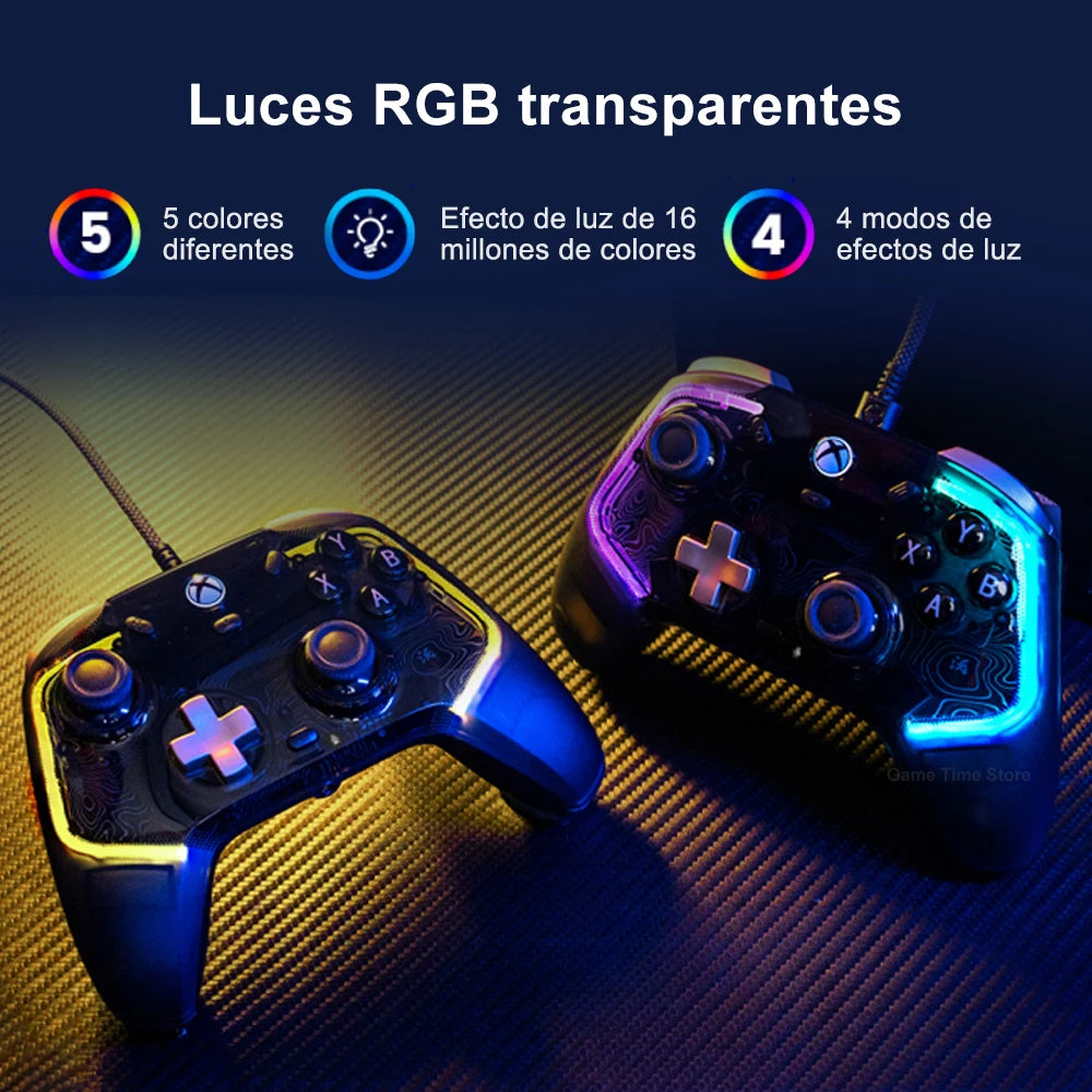 Manette Filaire GameSir Kaleid – Xbox & PC avec Hall Effect, Microswitch et Éclairage RGB