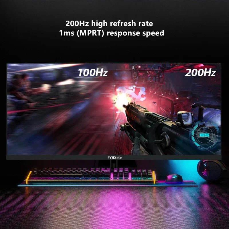FYHXele 29 Inch Monitor 120Hz/200HZ Wide Display 21:9 IPS WFHD Desktop LED Gaming Computer Screen With G-Sync DP/2560*1080