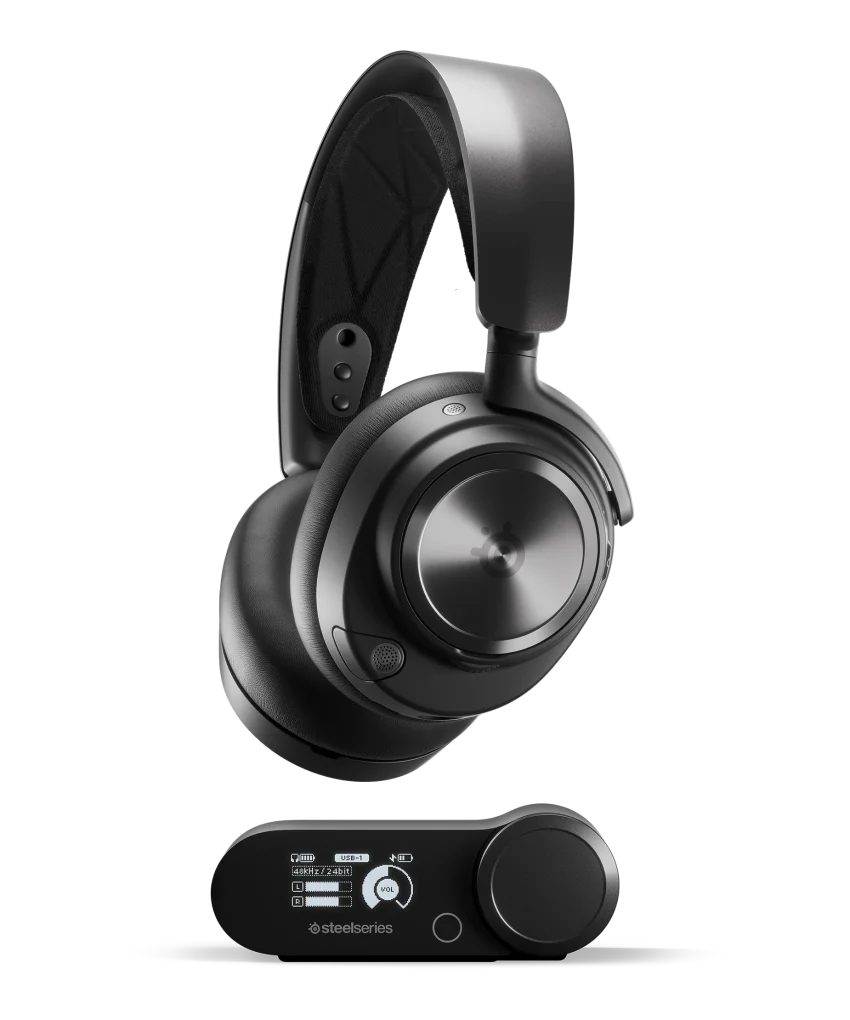 SteelSeries Arctis Nova Pro Wireless Multi-System Gaming Headset Active Noise Cancellation Mic PC, PS5/PS4, Switch, Mobile ,Xbox