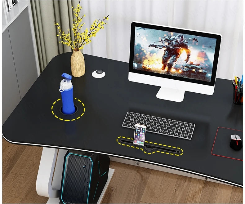 Simplified Computer and Work Desk - The Ideal Daily Office