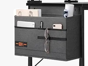 ODK Reversible Corner Desk, 120x80cm L-Shaped Gaming Desk with USB Charging Port and Power Outlet, Computer Table with Su