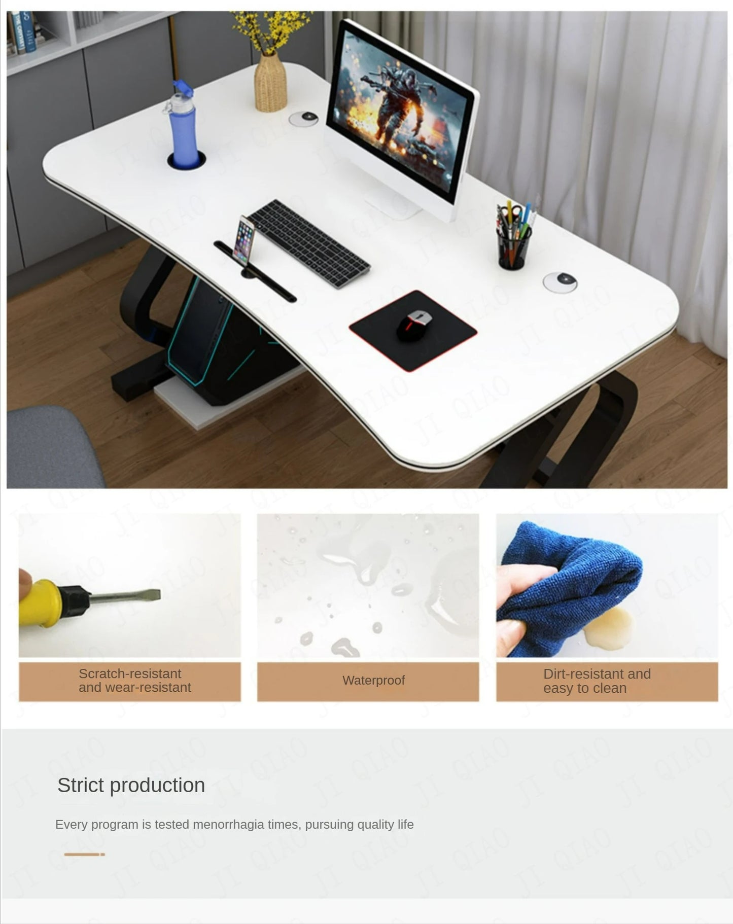 Simplified Computer and Work Desk - The Ideal Daily Office