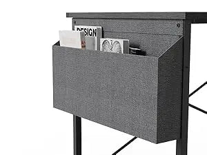BEXEVUE Bureau Gaming d'angle, 100x70 cm Petit Table Forme L Bureau Etagères Rangements, Angle Réversible Gaming Bureau Informat